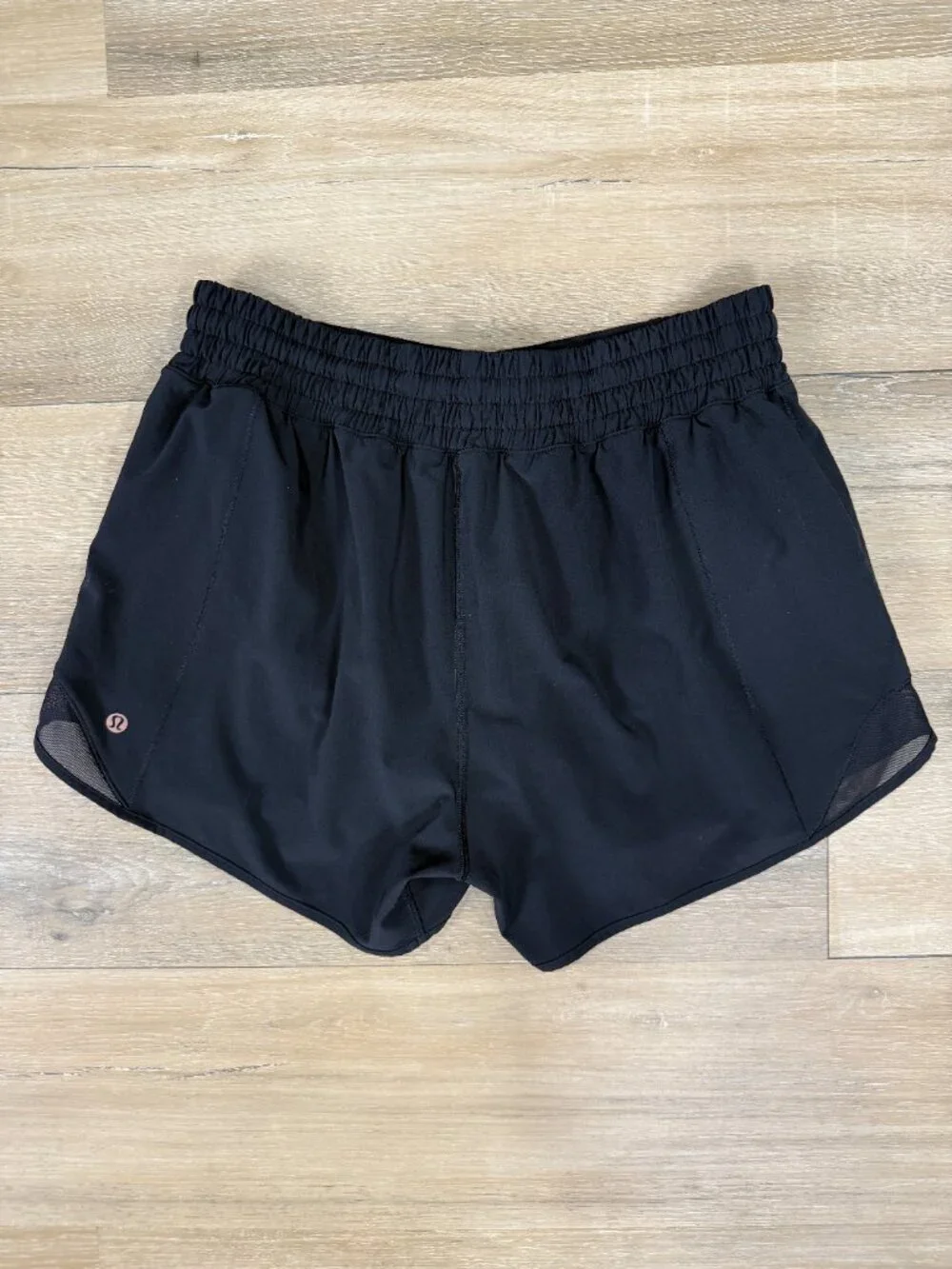 Lululemon Black Rose Gold Logo Hotty Hot High Rise 4